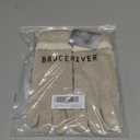 BRUCERIVER Men's Classic Knit Gloves Warm Ribbed Turnover Cuff Touchscreen function, Beige, One Size
