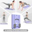 Folovn Pilates Board - Pilates Reformer Set, Multi-Purpose Foldable Pilates Reformer Board for Home, 5 in 1 Pilates Sliding Board