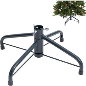 Metal Christmas Tree Stand, 11.8 Inch Replacement Xmas Tree Stand Base Universal Folding Christmas Tree Stand for 2 Ft to 5 Ft Christmas Artificial Trees Fake Tree, Green