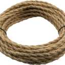 32.8ft/10M Twisted Rope Light Cord 18/2 Rope Covered Twisted Wire 18-Gauge Vintage Hemp Rope Woven Wire 18 awg Antique Style Electrical Wire for Antique Lamp DIY Projects