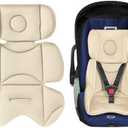 DUSHARKFUN Infant Car Seat Insert – Breathable Head Support for Newborn to Toddler 0-3 Years, Soft Non-Sticky Baby Car Seat Cushion, Universal Carseat Insert Support for Stroller, Swing & Carrier