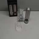 Electric Salt and Pepper Grinder (SINGLE) - Rechargeable USB-C - Stainless Steel Salt, Pepper or Spice Mill with LED Light - One Handed Operation - Adjustable Ceramic Grinders