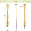 5 x Bamboo Back Scratcher,100% Natural Bamboo Back Scratchers for Itching Relief,Strong & Sturdy 17 inches