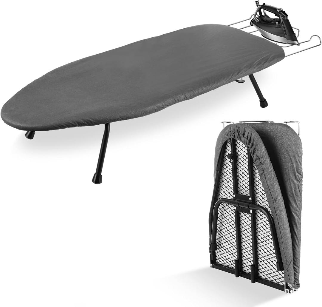 ASelected 38x12x6In Portable Table Top Ironing Board with Cotton Cover
