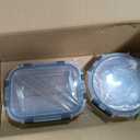 M MCIRCO 24-Piece Glass Food Storage Containers with Upgraded Snap Locking Lids,Glass Meal Prep Containers Set - Airtight Lunch Containers, Microwave, Oven, Freezer and Dishwasher