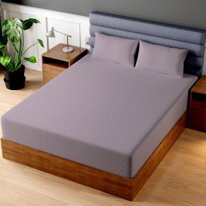 Superity Luxurious Hotel Quality Full Fitted Sheet 100% Cotton Ultra Soft, Skin-Friendly & Hypoallergenic Deep Pocket Fits 16 Mattress Easy Care & Snug Fit (Full Size - 54 X 75) (Lavender)