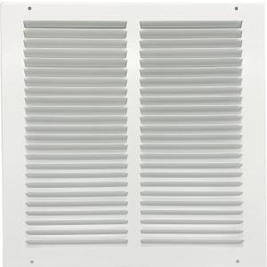 Rocky Mountain Goods Air Return Grille - Heavy Duty Steel with Premium Finish - Includes Full Installation kit - Louvered Design - Paintable Vent Cover - Matte White - Consistent air Flow (12" x 12")