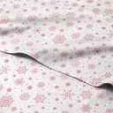 Queen Christmas Red Snowflakes Sheet Set - Holiday Xmas Pattern Bedding Set - Deep Pockets - Snug Fit - 4 Piece - Wrinkle Free - Cooling Festive Winter - Holiday Sheets for Women, Men, Kids & Teens