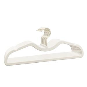 Velvet Short Neck Hangers - Heavy-Duty, Non-Slip Felt Surface, Space-Saving Design with Anti-Slip Grooves & Shoulder Shape, 360° Rotating Hooks, Durable for Coats, Shirt& Dresses