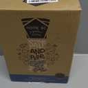 Home EC Premium Stainless Steel Sea Salt and Pepper Grinder Set of 2 - Adjustable Ceramic - Tall Glass Salt and Pepper Shakers - Kitchen Spice Mill W/Funnel & EBook