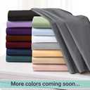 Zpecc King Flat Sheet Only 1 Pack, Durable White Top Bed Sheets Hypoallergenic Soft Brushed Microfiber Color-Coded Hem Threads, 105"x102"