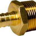 XFITTING 1/2 inch Pex x 3/4 inch Male NPT Adapter, 24-4-4=10X, 10 Pieces