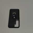 Compatible with Samsung Galaxy S22 Case with Screen Protector[Not for S22+],Heavy Duty Shockproof Full Body Phone Cover,Built in Finger Ring Stable Kickstand,2022 Black Matte