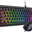 Redragon Wired Gaming Keyboard and Mouse Combo, RGB Backlit, 60% Mini Macro Membrane Keyboard with Anti-Ghosting & Multimedia Keys + 8000 DPI Programmable Optical Mice for PC Laptop