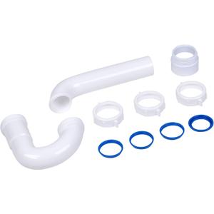 Dearborn P9703WBG 1-1/2" P-Trap with Threaded PVC Adapter, and Reversible J-Bend, Bagged w/ True Blue Washer