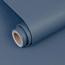 Biyoee Navy Blue Peel and Stick Wallpaper 15.7”x 118” Matte Blue SelfAdhesive Removable Contact Paper Solid Color Waterproof Vinyl Roll for Cabinets Furniture Renovation Bedroom Wall Covering