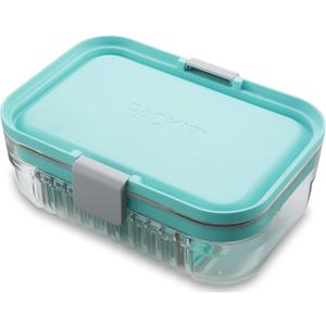PackIt Mod Lunch Bento Food Storage Container, Mint Green, Shatterproof Crystal Clear Base, with Leak-resistant Dividers and Lid, Microwavable, Dishwasher Safe, Perfect for Meal Prep PackIt Mod Lunch Bento Food Storage Container, Mint Green, Shatterproof Crystal Clear Base, with Leak-resistant Dividers and Lid, Microwavable, Dishwasher Safe, Perfect for Meal Prep