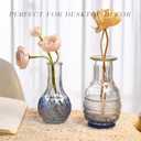 Glass Bud Vase Set of 16, Small Flower Vases, Glass Vases for Centerpieces, Vintage Home Table Decorations Bud Vases (16 Pcs, Blue)