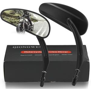 Motorcycle Rearview Mirror 360 Degree Adjustment Handlebar Mirrors M8 Fit For Road King Street Electra Glide Dyna Sportster Softail Road Glide