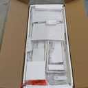 White Computer Desk with Hutch & Drawers - Office Desk with 3 Storage Drawers and Power Outlets, 47 Inch Modern Study Writing Desk for Bedroom Home Office