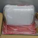 KOMUEE 8 Pieces Glass Baking Dish with Lids Rectangular Glass Baking Pan Bakeware Set with BPA Free Lids, Baking Pans for Lasagna, Leftovers, Cooking, Kitchen, Fridge-to-Oven, Red