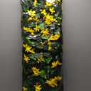 DOEWORKS Expandable Fence Privacy Screen for Balcony Patio Outdoor, 2PCS Faux Ivy Fencing Panel for Backdrop Garden Backyard Home Decorations (Yellow)