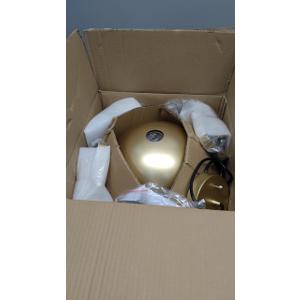 ALAISLYC 12 Inch Gold Farmhouse Pendant Lights Matte Pendant Lights for Kitchen Island Industrial Adjustable Height Vintage Dome Hanging Light Fixtures for Barn, Dining Room 3 Packs