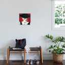 ART.COM Wall Art Print Haute Chapeau Rouge I by Marco Fabiano, 16" x 16"