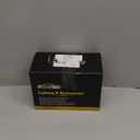 Partsam Double Face Square LED Fender Pedestal Lights Amber/Red 52 LED 3 Studs Mount Truck Trailer Stop Tail Turn Signal Lights Chrome Visor Waterproof w/Side Reflex Clearance Lights Clear Lens