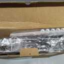 3 Tier Floor Standing Corner Shower Caddy Organizer Shelf with Hooks, Bathroom Shelves Stand Rack, Silver