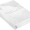 400 Thread Count 100% American Grown Cotton White Flat Sheet Only - Cooling Sheets - Luxury Sateen Weave - Full Size Flat Sheet Sold Separately - Super Soft Cotton Top Sheets (Full, Signature White)