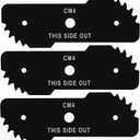 Replacement 243801-02 Edger Blade Compatible with EH1000 Type 5 12 AMP Lawn Edger, 7-3/4" x 2-3/4" Lawn Edger Blade Compatible with LE750 Edge Hog Edger - Replaces 243801-00, 243797-00, 40-519, 3 Pack