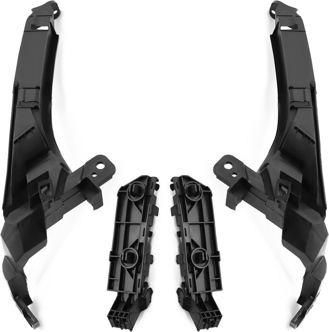 Front Bumper & Headlight Support Brackets Set 4Pcs 71198SWA003 71140SXSA00 Compatible With CR-V CRV 2007 2008 2009 2010 2011
