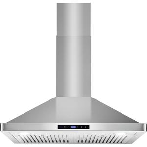 COSMO COS-63175S 30 in. Vista Collection 380 CFM Ducted Wall Mount Range Hood, Touch Controls, LED Lights, Stainless Steel