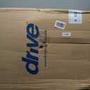 Medline Walker Wheelchair Combo, Rollator Walker for Seniors with Seat, Foldable Transport Chair with Footrests, 300 lb Capacity, Breathable Nylon, 18" Wide Seat, Black