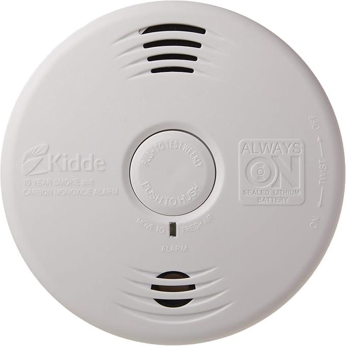 Kidde Smoke & Carbon Monoxide Detector, 10Year Battery, Voice Alerts , 1 Count ( Pack of 1)