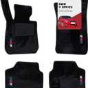 Custom 3D car mats for BMW 3 Series 2008-2012 (320i, 325i, 328i, 330i, 335i, M3) Glowing Wool Carpet Car Mats - Custom Fit, Anti-Slip, All-Weather Protection with Logo