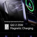LISEN 25W for MagSafe Power Bank 10000mAh, QI2.2 Wireless Portable Charger | Qi2-Certified, 65W USB C Fast Charger, Small Magnetic Portable charger for iPhone 15/16/17, AirPods & Google Pixel 9/10