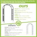 Garden Arch Arbor Trellis-94.5"(H)*63"(L),Heavy Duty Metal Archway for Climbing Plants, Wedding Ceremony Backdrop, Party Decorations with Lights, Balloons(16MM Pipe)
