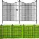 No Dig Dog Fence Outdoor for Yard with Gate, 32 in(H) X 23.6 ft(L)