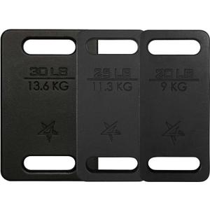 Yes4All Ruck Weight Plate, Cast Iron Rucking Plates with Wide Grip for Swings, Squat, Strength, Weighted Vest Training - Multiple Rucking Weights: 10LB to 45LB