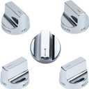 Upgraded W11122880 Stove Knobs Replacement for Whirlpool Gas Stove Range Knob Replaces W10862482 Knobs WFG520S0FS0 WFG745H0FS0 WFG745H0FS1 WFG770H0FZ0 Surface Burner Oven Gas Range Control Knobs 5 Pcs