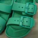 EasyStar Boys and Girls Lightweight Dual-Adjustable Sandal Buckles With Hook and Loop Heel Closure, size 7