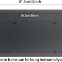 15x30 inch Picture Frame Solid Wood Black Panoramic Photo Frame,Suitable for Poster/Painting/Group Photo/Puzzle (A23B1530)