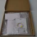 YestBuy 4 Tier Cupcake Stand Acrylic Tower Display with LED Light Premium Holder Dessert Tree Tower for Birthday Cady Bar Dcor Weddings, Parties Events (Yellow Light)