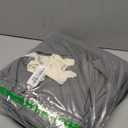 MooMee Bedding Duvet Cover Set 100% Washed Cotton Linen Like Textured Breathable Durable Soft Comfy (Heathered Dark Grey, Cal King 104"x98")