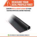Combo RV Slide Out Black Rubbers | 018-312-EKD & 018-341 EK | 1' x 15/16' x 35' D-Seal Wiper & 1/2' x 2.75' x 35 Seal Base (Sealant & 018-312-EKD & 018-341 EK)