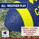 Champion Blitz Football, All-Weather Football, Enhanced Grip, Durable Rubber Cover and Molded Laces, for Outdoor Sports & Training, Includes 6 Ball Pump