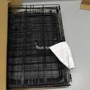 BestPet | Dog Crate | 18" | Black | Foldable Metal Kennel with Single Doors, Secure Slide-Bolt Latches, Leakproof Tray | Portable Dog Cage for Small Breeds | for Travel, Indoor & Outdoor Use