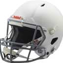 Riddell Victor Youth Football Helmet , White/ Gray, Medium